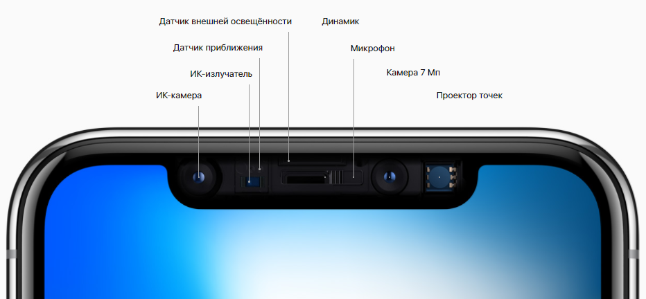 Зачем Apple оставила &laquo;уши&raquo; на экране iPhone X